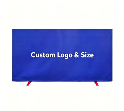 Custom Printed Table Tennis Court Barrier Galvanized Steel Frame Oxford Cloth Sport Field Partition for Gym Competition Venue