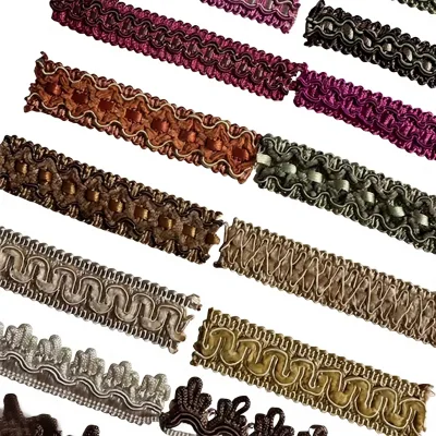 Curtains Lace Sofas Pillows Clothing Decoration Edging Accessories Cord Tassel 100% Polyester Manufacturers Wholesale Direct
