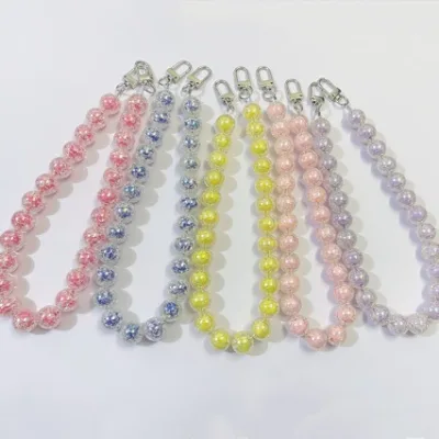 Candy Color Ice Crackle 16mm Large Bead Bag Chain 45cm Shoulder Strap Purse Replacement DIY Decor Chain