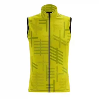 Ultra-Light Sleeveless Cycling Jacket Breathable Back Windproof Road Cycling Vest with Shirt Style for Cyclists