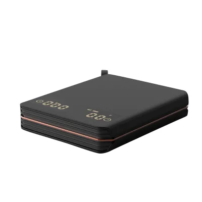 USB Type-C Rechargeable Coffee Scale 2KG 0.1G Black Coffee Bean Scale for Coffee Machine