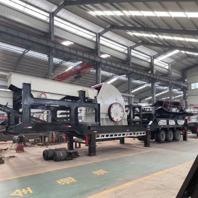 Small Construction Waste Crusher Plant Stone Gravel Vehicle Mounted Wheel Type Mobile Crushing Station