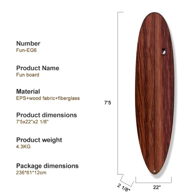 National Training Grade Surf School Training Board Eight Foot Large Size Fun Board Good Balance Comfortable Riding for Competiti
