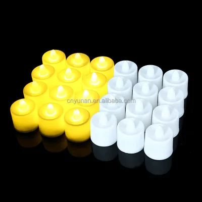 YN Starlight Mini Plastic LED Candle Light Battery Operated Diameter 7cm Indoor Night Light IP65 2700K Soft Warm Decoration