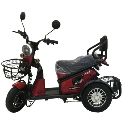 Lightweight and Compact Small Long Battery Life 500w 48v/60v 3 Wheel Electric Tricycle