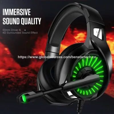Gaming Earphone With Mic Headphone Gaming Headphone With Led USB RGB Wired Gaming bluetooth Headset 2.4G Headphone with RGB LED