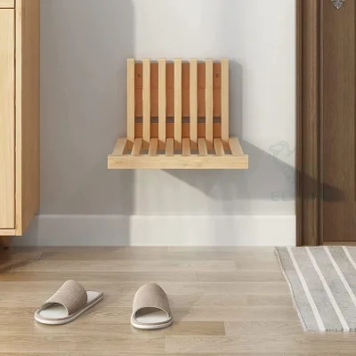 Shower Seat Bench Wall-Mounted Folding Stool Chair Shower Stool for Inside Shower Entryway