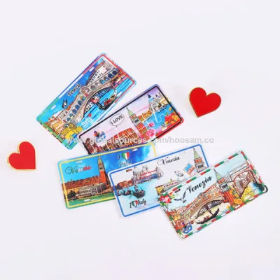 Wholesale souvenirs metal fridge magnets with customized design