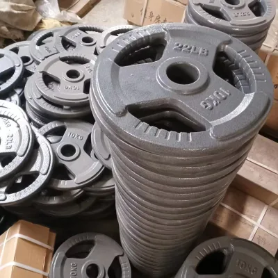 Weight Lifting Plates, Sleek and Durable for Strength Training Exercises Handle Cast Iron Weight Plates, Barbell Plates