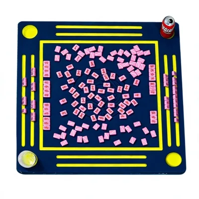 369 JW-609 Portable Floating Mahjong & Pool Entertainment Table with Waterproof Tray for Beach Swimming