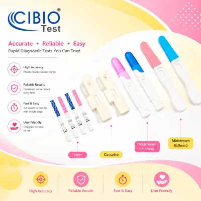 LH Ovulation Test Strip with Plastic Cup Rapid Fertility Test