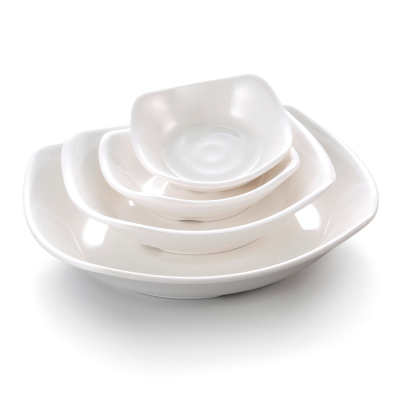 White Melamine Butter Sauce Dish Unbreakable Plastic Small Dishes