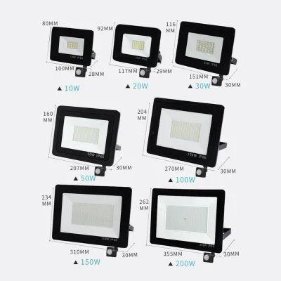 Remote Control Die Cast Aluminum 200w Outdoor Football Pitch Stand Motion Sensor Lighting Night Projector Flood Light