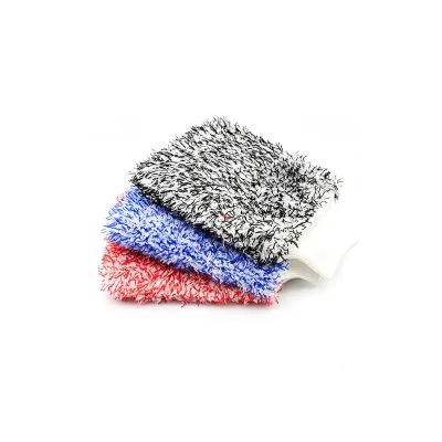 AutoErizo Microfiber Car Washing Mitt 20*26 cm Size Lint-Free Soft Glove for Vehicle Exterior Cleaning & Detailing