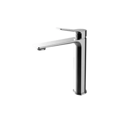 Tall Deck Mounted Bathroom Sink Cold Hot Water Ceramic Valves Basin Tap Modern Vanity Basin Faucet