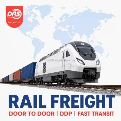 China Europe Block Train Freight Forwarder DDP Door Delivery FCL LCL Railway Express Cargo From Xi'an to Duisburg