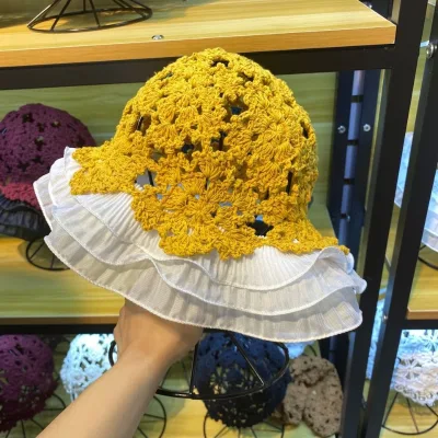 Wholesale Spring Summer Handmade Crochet Crochet Hats for Women Top Hat Hand Woven Weave Knit for Traveling Casual Outdoor