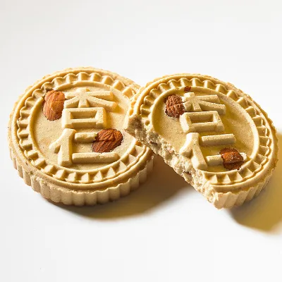 Camill Wholesale 400G Traditional Chinese Style Formed Cookies Mung Bean Cake Spring Festival Gift Iron Box Peanuts Almond Cake
