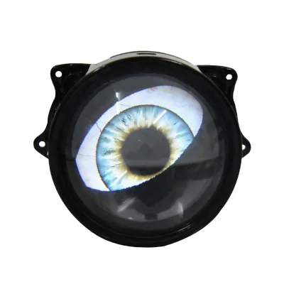 New Dynamic Blink Eyes LED Headlights 3.0 Inch Projector Car Bulbs Eagle Eye Light IP67 Waterproof 12V Universal Fitment