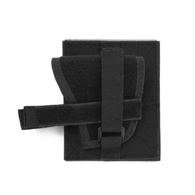 Tactical MOLLE Holster Pouch - Modular Combat Belt Holster with Hook & Loop Patch Panel