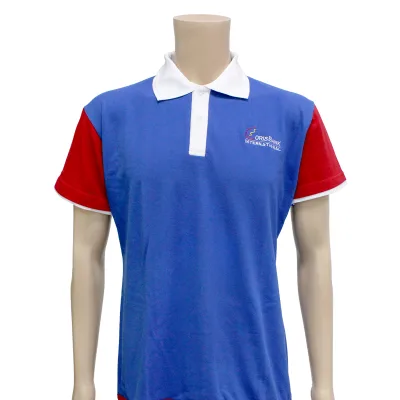 Wholesale Factory Custom Embroidered logo New Design 100% Cotton Polo Shirt with Rib