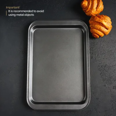 China Supplier Dark Gray Square Non-Stick Carbon Steel Baking Dish Sets Eco-Friendly Dishwasher Safe Easy Bake Cake Molds Bread