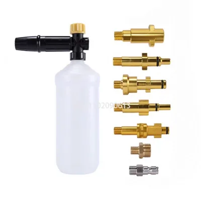 Adjustable 1L High-Pressure Foam Cannon Car Washer Snow Foam Lance Soap Foamer Generator Adjustable Foam Car Cleaning Tool