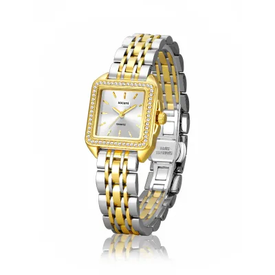 OEM Customizable Luxury Fashionable Waterproof Commuter Design Miyota Movement Stainless Steel Band Women's Square Quartz Watch