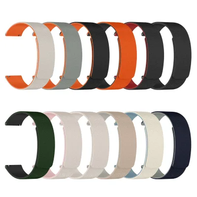 CM Factory Direct Quick Release Dual Colors Strong Silicone Magnetic Watch Bracelet for Smart Watch Universal 18mm 22mm 20mm