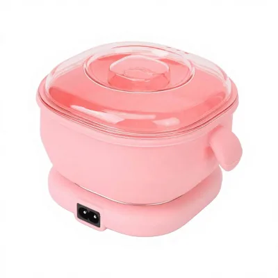Electric Hot Wax Warmer Machine 400ml Silicone Pot Liner 100W Efficient Hair Removal Foldable Silicon Wax Heater