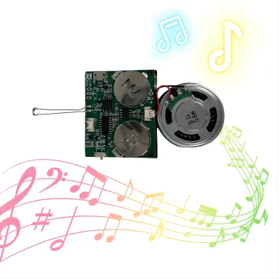 8MB Memory Storage Capacity Sound Voice Recorder Board Button Control Speaker for Greeting Cards DIY Music Playback Toys