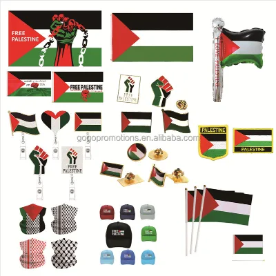 Wholesale Free Palestine Flag Custom Size Palestine Large Flag Palestine Hand-Waving Flag