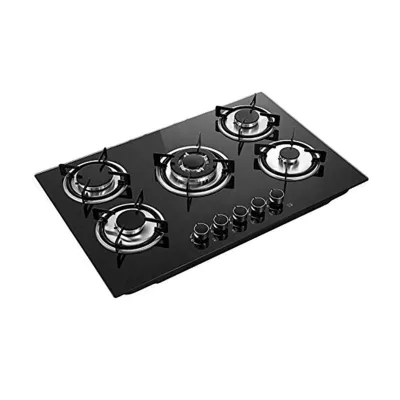 5 Burner Gas Hob LPG/NG Gas Stove with Triple Ring Burner Large Gas Stove Ideal for Big Family and Professional Cooking
