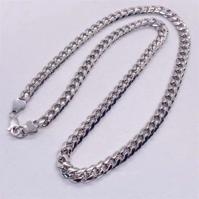 Italian 925 Sterling Silver Miami Cuban Chain 10MM 18" 20" 22" 24" 30" Necklace For Men