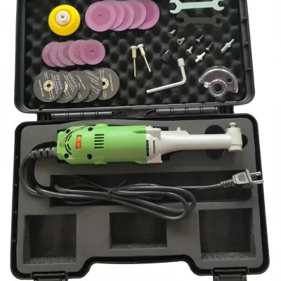 Industrial Angle Grinder Kit 115mm Cutting Wheels 5 Grinding Discs Brushless Motor 220V Backing Pad Case Amoladora Esmeril