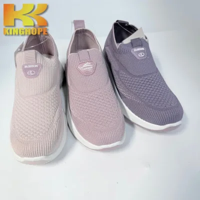 Kinghope PBRD Breathable Fly Knit Casual Sneakers Lightweight Sport Shoes for Men