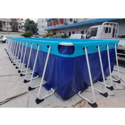 2023 Pools Swimming Outdoor Metal Frame Steel Round Swimming Pools Piscina Outdoor Rectangle Above Ground Pool