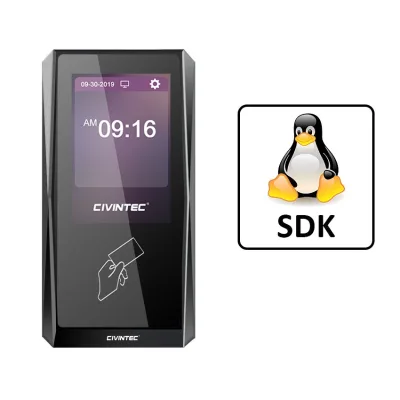 CT9 IP PoE Linux Touch Screen Access Control Product with 125KHz 13.56Mhz NFC Card Reader BLE Mobile ID and SDK