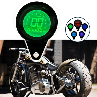 Universal LCD Cafe Racer Motorcycle Odometer Speedometer Tachometer Gauge for triumph Jawa 42 Bobber Scout Indian