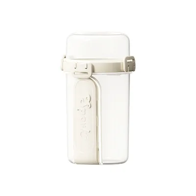 GREENSIDE Portable Large Capacity Food-Grade PP Salad Cup Compartment Fork Sealing Feature for Light Meals Breakfast Fruit