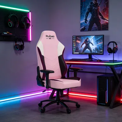Wholesale Custom Logo Modern Industrial Foldable Ergonomic High-End Leather Swivel Gaming Chair Butterfly Mechanism 4-Stage Gas