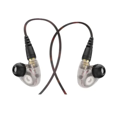 High Sound Quality 3.5mm Jack Type HI-FI Stripped-down Double Speaker Stereo Earphone Headphone in Ear with Speaker Voice Coil