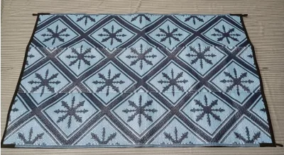 Geometric Patterned PP Picnic Mat Waterproof Foldable Rectangle Beach Camping Rug