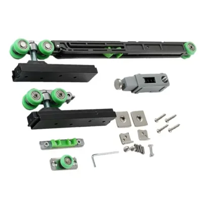 GOOD E-SHINING Steel Pocket Door System & Hardware with Slide Mechanism Space Saving Easy Installation Mute Opening/Closing