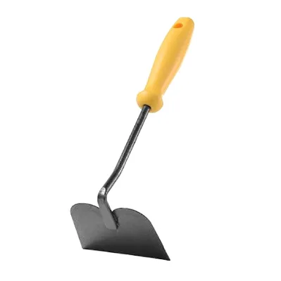 Carbon steel head PE plastic green powder coating handled garden hand tools hoe