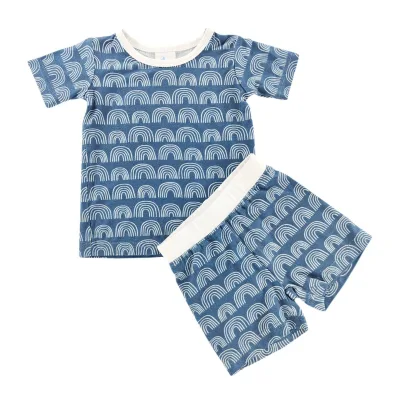 Professional OEM Custom Summer Bamboo Baby Boy Pajama With CPC Test High Quality Brand New Kids Pajamas Set Boys Girl Short Sets