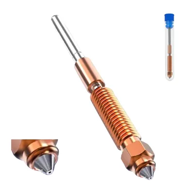 Nozzles 0.2/0.4/0.6/0.8/1.0mm Copper Alloy Hardened Steel High Temperature Resistant Various Models 3D Printer of Nozzles