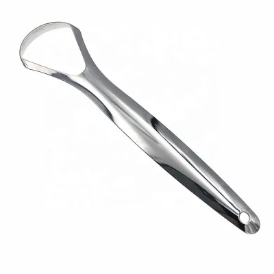 Stainless Steel Tongue Scraper Tongue Cleaner Scraper Custom Package