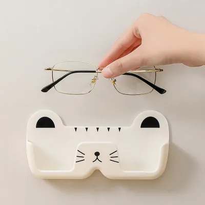 Modern Self Adhesive ABS Eco-friendly Glasses Holder Wall Mount Rack for Wardrobe and Desktop Storage Organizer Case BAOKAI