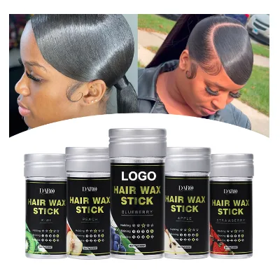 Custom logo Private Label Vegan Hair Style Products Styling Pomade Finish Stick Long-lasting Hair Wax Stick for Men Women